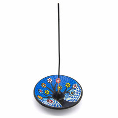 Dot Painted Tree of Life Incense Holder-Incense Holders-Siesta Crafts