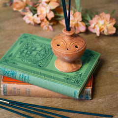 Pottery Incense Holder-Incense Holders-Siesta Crafts