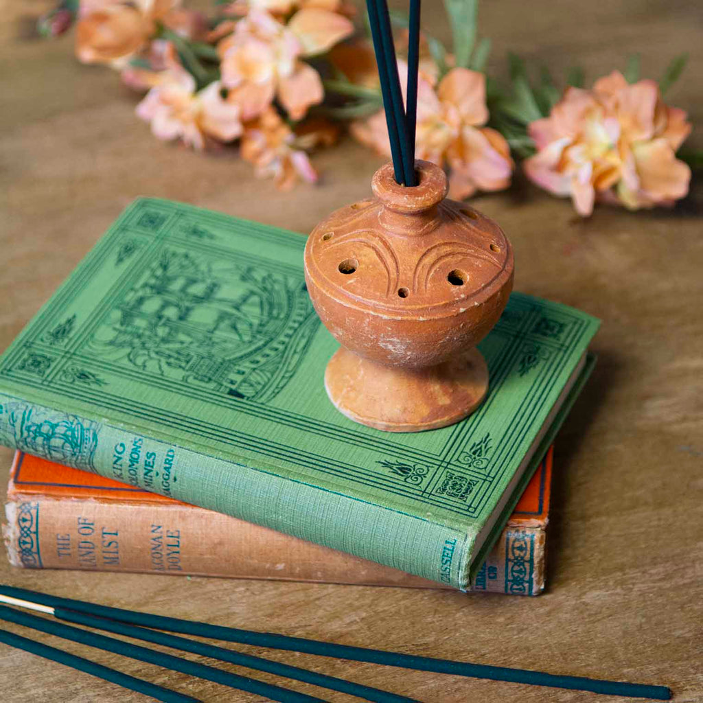 Pottery Incense Holder-Incense Holders-Siesta Crafts