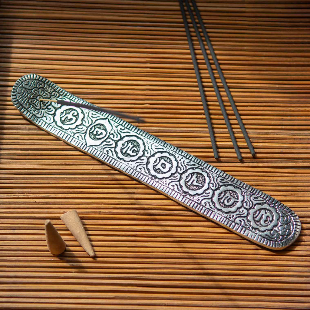 Seven Chakra Metal Ashcatcher-Incense Holders-Siesta Crafts
