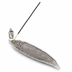 Long Buddha Metal Ashcatcher-Incense Holders-Siesta Crafts