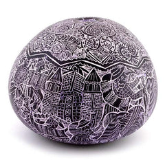 Artisan Intricate Folk Art Gourd No.1-Home Décor-Siesta Crafts