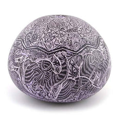 Artisan Intricate Folk Art Gourd No.1-Home Décor-Siesta Crafts