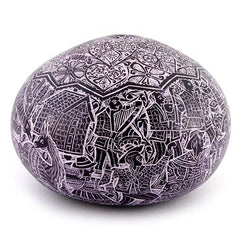 Artisan Intricate Folk Art Gourd No.3-Home Décor-Siesta Crafts