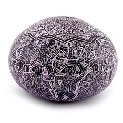 Artisan Intricate Folk Art Gourd No.3-Home Décor-Siesta Crafts