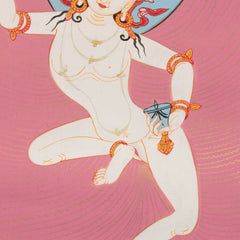 Machig Labdron Thangka No 2-Buddhism-Siesta Crafts