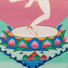 Machig Labdron Thangka No 2-Buddhism-Siesta Crafts