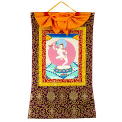 Machig Labdron Thangka No 2-Buddhism-Siesta Crafts