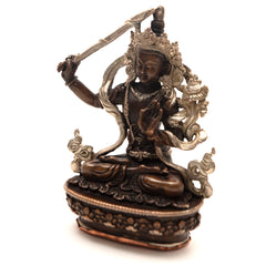 Copper Manjushri Statue-Buddhism-Siesta Crafts