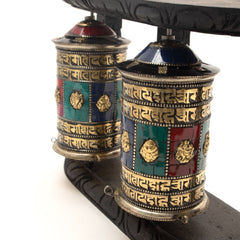 Special Wall Double Prayer Wheel No.236-Buddhism-Siesta Crafts