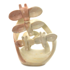Soapstone Giraffe Knot Carving No.18-Home Décor-Siesta Crafts