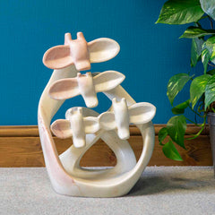 Soapstone Giraffe Knot Carving No.18-Home Décor-Siesta Crafts