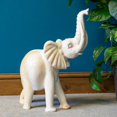 Soapstone Elephant Statue No.11-Home Décor-Siesta Crafts