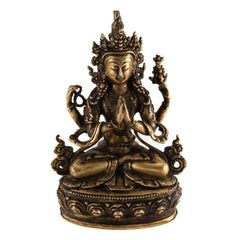 Brass Kharchheri Statue No.311-Buddhism-Siesta Crafts