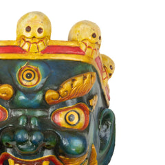 Artisan Bhutanese Bhairab Mask No.343-Home Décor-Siesta Crafts