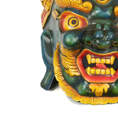 Artisan Bhutanese Bhairab Mask No.343-Home Décor-Siesta Crafts