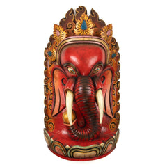 Artisan Ganesh in Wood Carving-Home Décor-Siesta Crafts