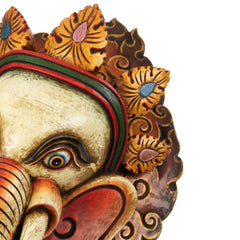Artisan Ganesh in Wood Carving-Home Décor-Siesta Crafts