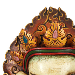 Artisan Ganesh in Wood Carving-Home Décor-Siesta Crafts
