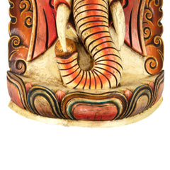 Artisan Ganesh in Wood Carving-Home Décor-Siesta Crafts