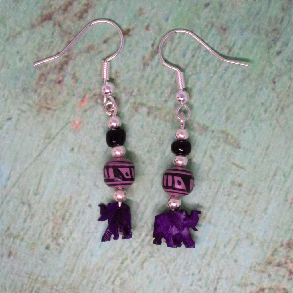 Elephant Earrings-Earrings-Siesta Crafts
