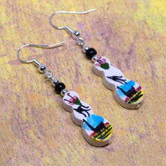 Circulos Llamas Earrings-Earrings-Siesta Crafts