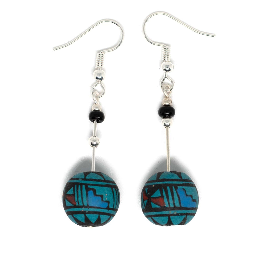 Sea Sphere Earrings-Earrings-Siesta Crafts