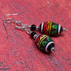 Rasta Earrings-Earrings-Siesta Crafts