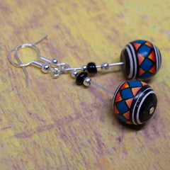 Argyle Earrings-Earrings-Siesta Crafts