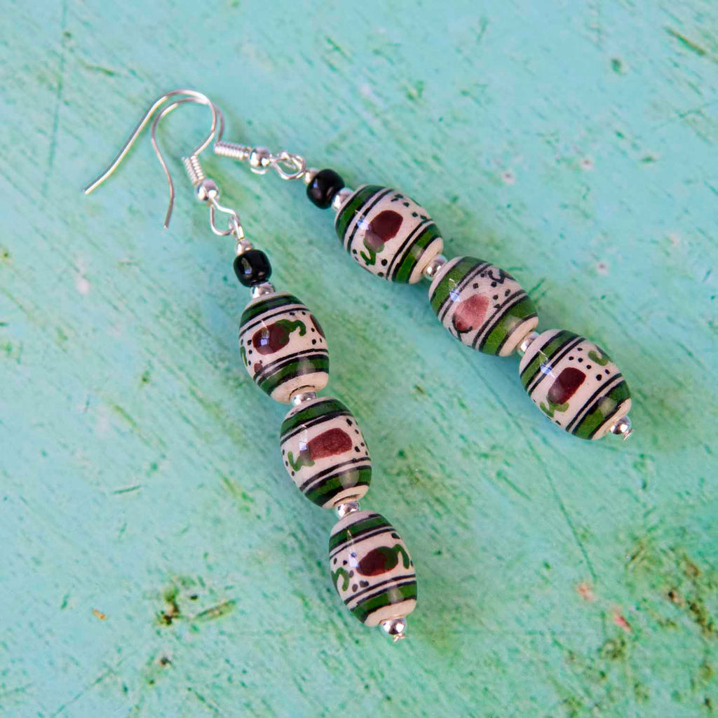 Triple Chilli Earrings-Earrings-Siesta Crafts