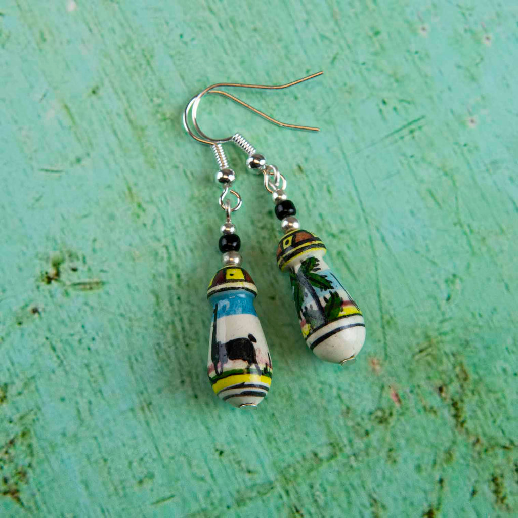Palm Tree Earrings-Earrings-Siesta Crafts