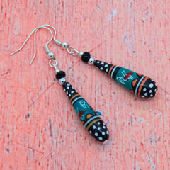 Manchado Earrings-Earrings-Siesta Crafts