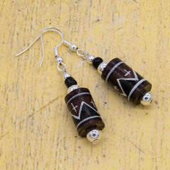 Brown Mountain Earrings-Earrings-Siesta Crafts