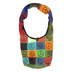 Peace Spiral Shoulder Bag-Bags & Purses-Siesta Crafts