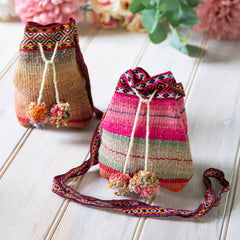 Sheepswool Drawstring Bag-Bags & Purses-Siesta Crafts