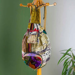Recycled Sari Patch Backpack-Bags & Purses-Siesta Crafts