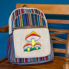 Mushroom Backpack-Bags & Purses-Siesta Crafts