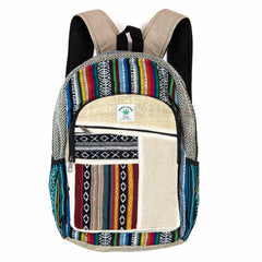 Hemp And Gheri Large Backpack-Bags & Purses-Siesta Crafts