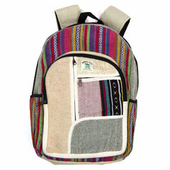 Hemp And Gheri Large Backpack-Bags & Purses-Siesta Crafts