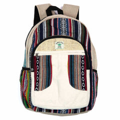 Hemp And Gheri Large Backpack-Bags & Purses-Siesta Crafts
