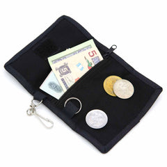 Coin and Key Wallet Jaspe Fabric-Bags & Purses-Siesta Crafts