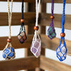 Crystal Holder Necklace-Necklaces & Pendants-Siesta Crafts