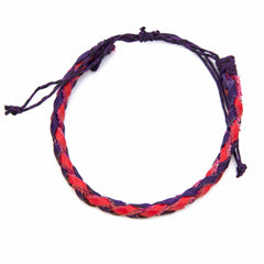 Tube of Coloured Leather Wristbands (x80)-Bracelets & Wristbands-Siesta Crafts