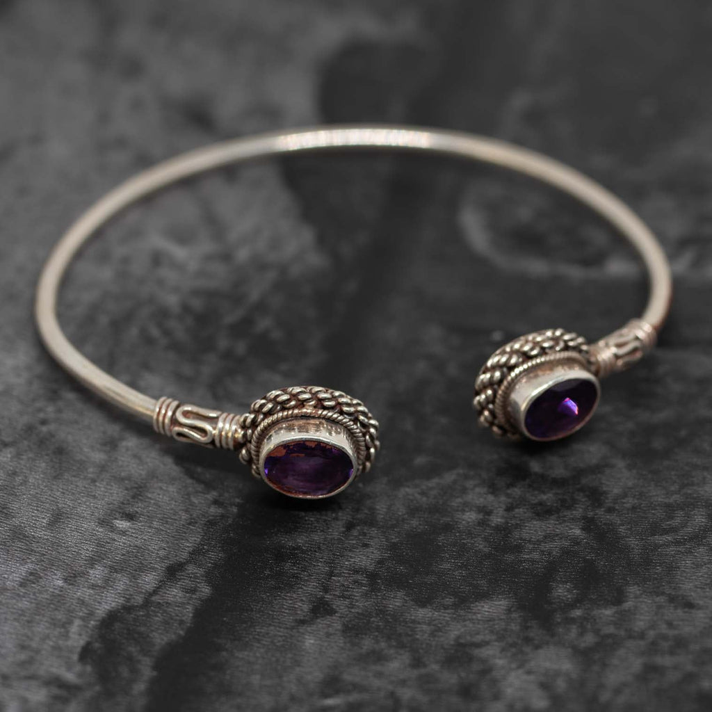 Nepalese Silver Bracelet No.10-Bracelets & Wristbands-Siesta Crafts