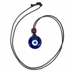 Small Glass Evil Eye Necklace-Necklaces & Pendants-Siesta Crafts