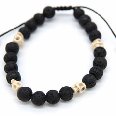 Skull and Lava Bracelet-Bracelets & Wristbands-Siesta Crafts