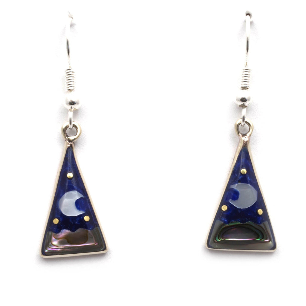 Stellar Triangle Earrings-Earrings-Siesta Crafts