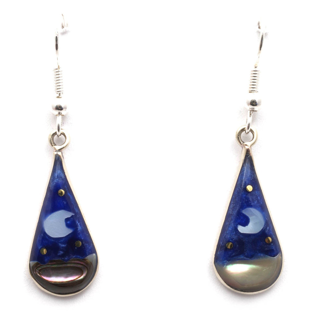 Stellar Teardrop Earrings-Earrings-Siesta Crafts
