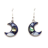 Stellar Crescent Moon Earrings-Earrings-Siesta Crafts