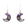 Stellar Crescent Moon Earrings-Earrings-Siesta Crafts